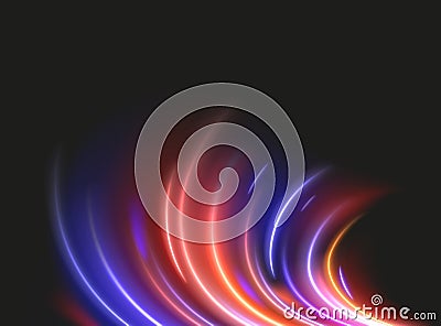 Modern abstract high-speed motion effect. Futuristic dynamic motion technology. Motion pattern for banner or poster Vector Illustration