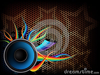 Modern abstract music background Vector Illustration