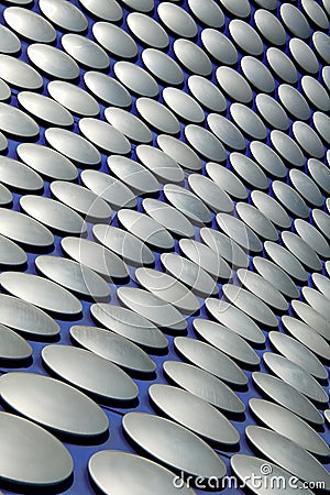 Modern abstract roof cladding at the Bullring shopping centre Editorial Stock Photo
