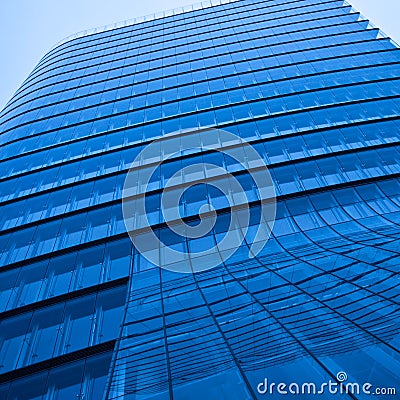 Modern abstract skyscraper office Stock Photo