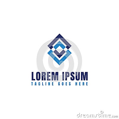 Modern abstract vector logo or element design Vector Illustration