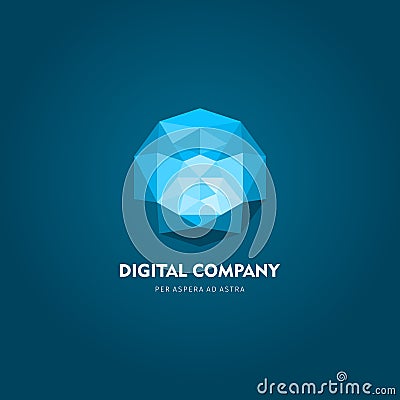 Modern abstract vector logo or element design. Best for identity and logotypes. Simple shape. Vector Illustration