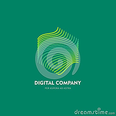 Modern abstract vector logo or element design. Best for identity and logotypes. Simple shape. Vector Illustration