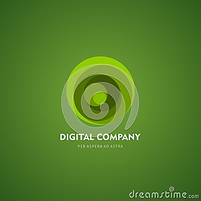 Modern abstract vector logo or element design. Best for identity and logotypes. Simple shape. Vector Illustration