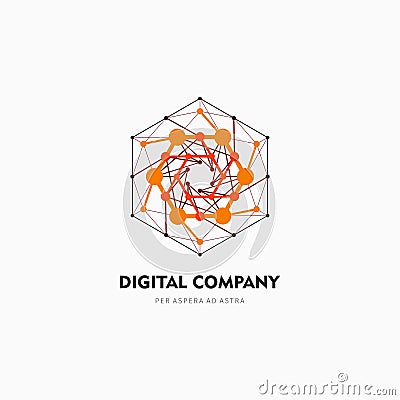 Modern abstract vector logo or element design. Best for identity and logotypes. Simple shape. Vector Illustration