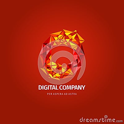 Modern abstract vector logo or element design. Best for identity and logotypes. Simple shape. Vector Illustration