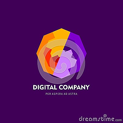 Modern abstract vector logo or element design. Best for identity and logotypes. Simple shape. Vector Illustration