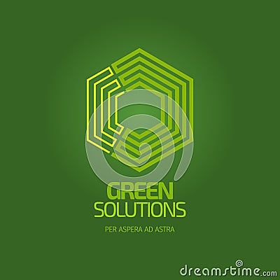 Modern abstract vector logo or element design. Best for identity and logotypes. Simple shape. Vector Illustration