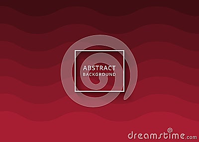 Modern abstract wavy background in red color. Background, backdrop or invitation card abstract design. Wavy Background Vector Illustration