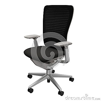 Modern accent chairs front view 3 d rendering. High quality transparent background image Stock Photo