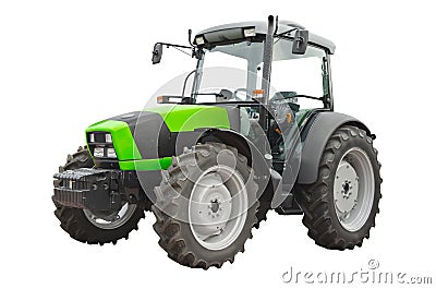 Modern agricultural tractor, side view Stock Photo