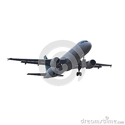 Modern airplane isolated Stock Photo