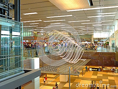 Modern airport terminal Editorial Stock Photo