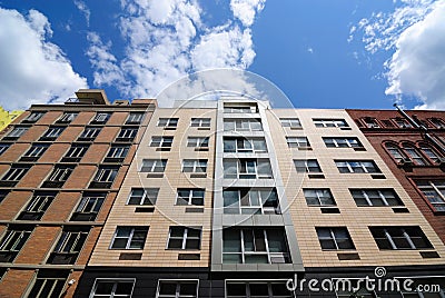 Modern Apartment Buildings Stock Photo