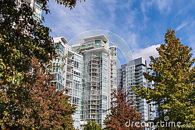 Modern Apartment Buildings Stock Photo
