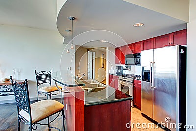 Modern apartment interior. Stock Photo