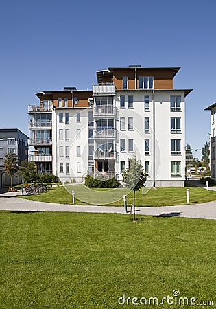 Modern apartments Stock Photo