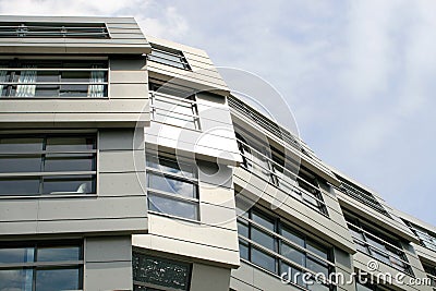 Modern apartments in Almere Stock Photo