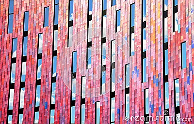 Modern architectural office hotel facade windows mosiac Stock Photo