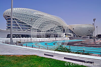 Modern architecture in Abu Dhabi, United Arab Emirates Editorial Stock Photo