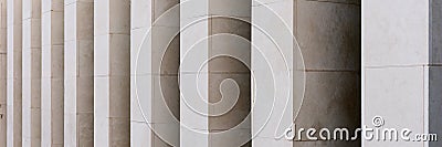 Modern architecture. Angular light columns Stock Photo