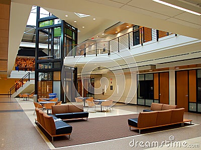 Modern Architecture - Atrium Stock Photo