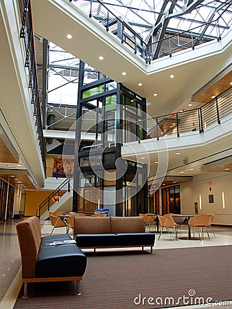 Modern Architecture - Atrium Stock Photo