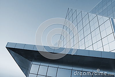 Modern architecture. Building in high-tech style Stock Photo