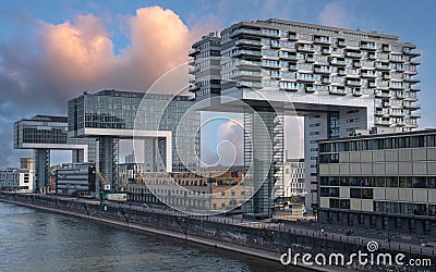 Modern architecture, Cologne, Germany Editorial Stock Photo