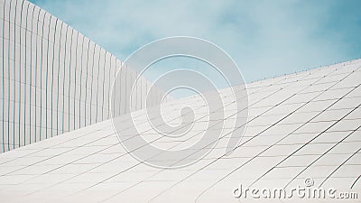 Modern architecture, futurism and bionics in architectural forms. Stock Photo