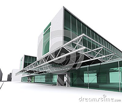 Modern architecture house Stock Photo