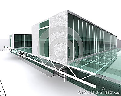 Modern architecture house Stock Photo