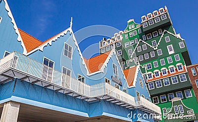 Modern architecture of the Inntel hotel in Zaandam Editorial Stock Photo