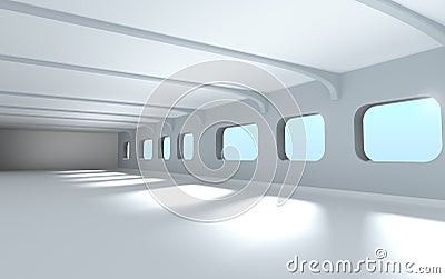 Modern architecture interior Stock Photo