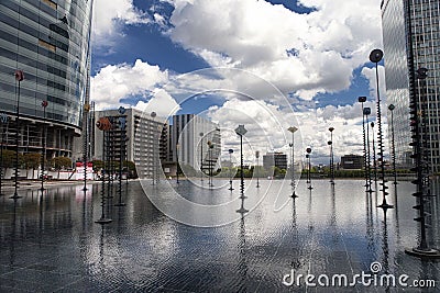 Modern architecture, La Defence, Paris, Europe Editorial Stock Photo