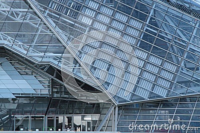 Modern architecture of Musee des Confluences Editorial Stock Photo
