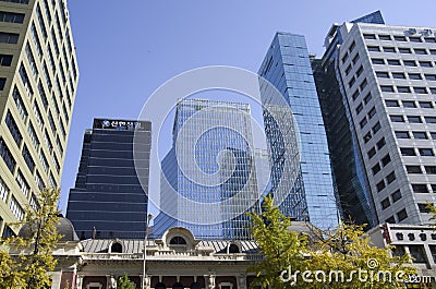 Modern architecture office buildings Editorial Stock Photo