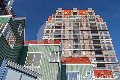 Modern Architecture in Zaandam Netherlands Stock Photo