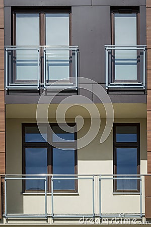 Modern architecure balcony detail Stock Photo
