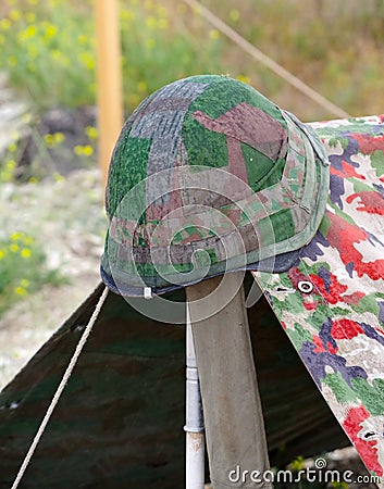 Modern Army helmet Stock Photo