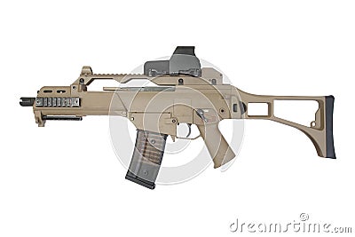 Modern army rifle Stock Photo