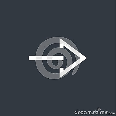 Modern arrow icon Vector Illustration