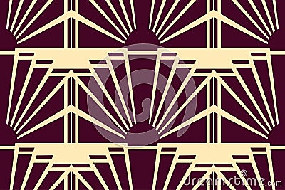 Modern Art Deco background Cartoon Illustration