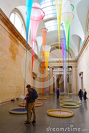 Modern Art exhibition in Tate Britain , London, UK Editorial Stock Photo