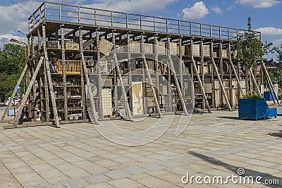 Modern Art on the street Editorial Stock Photo