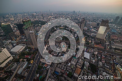 Modern Asian megalopolis cityscape Stock Photo