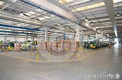 Modern automated factory plant Stock Photo