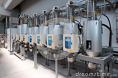 Modern automated factory plant Stock Photo