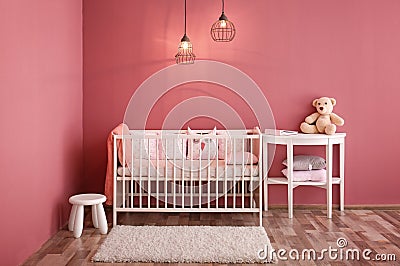 Modern baby room interior Stock Photo