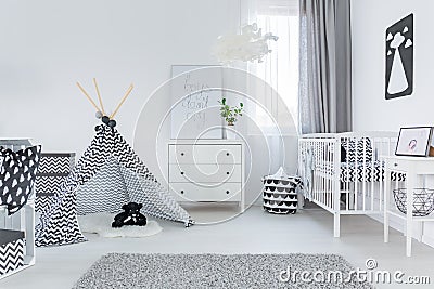 Modern baby room Stock Photo